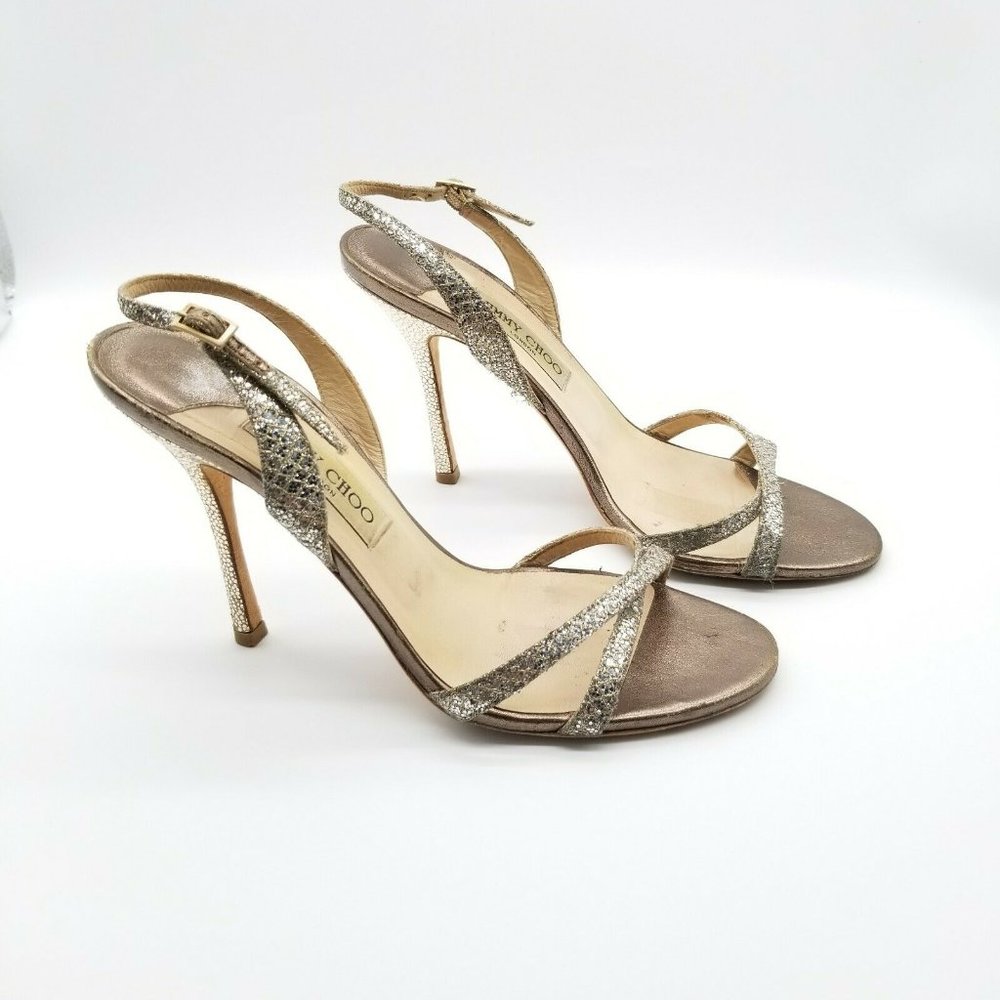 Jimmy Choo  Stiletto Heel Slingback Sandal